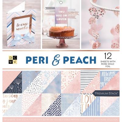 DCWV Paperpad Designpapier - Peri & Peach